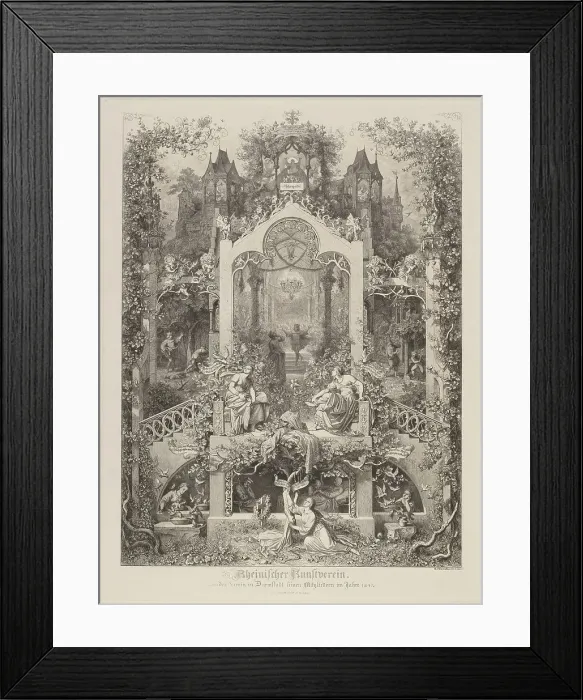 Framed Print : Aschenputtel (Cinderella), 1847. Creator: Eugen Napoleon Neureuther Framed Print : Aschenputtel (Cinderella), 1847. Creator: Eugen Napoleon Neureuther