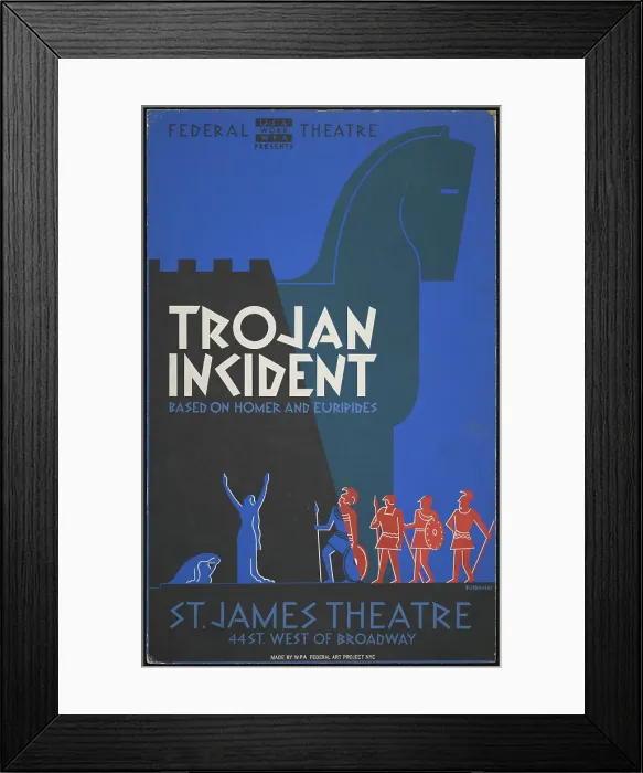 Framed Print : Trojan Incident, New York, 1938. Creator: Unknown Framed Print : Trojan Incident, New York, 1938. Creator: Unknown