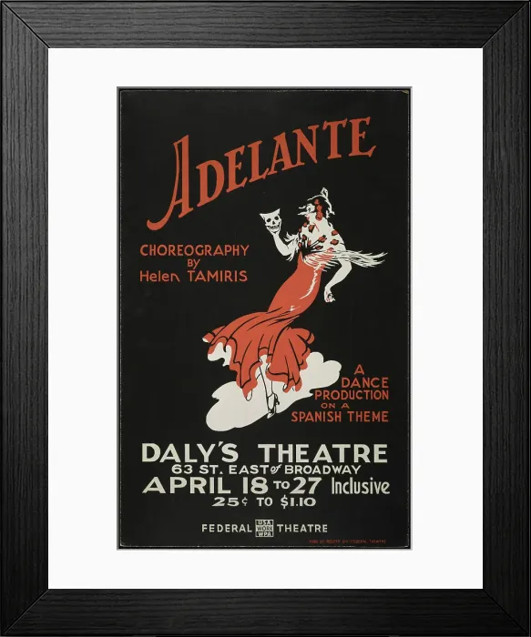 Framed Print : Adelante, New York, 1939. Creator: Unknown Framed Print : Adelante, New York, 1939. Creator: Unknown