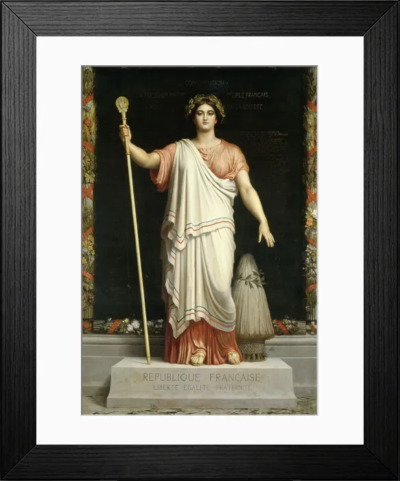 Framed Print : La République, 1848. Creator: Dominique Papety Framed Print : La République, 1848. Creator: Dominique Papety