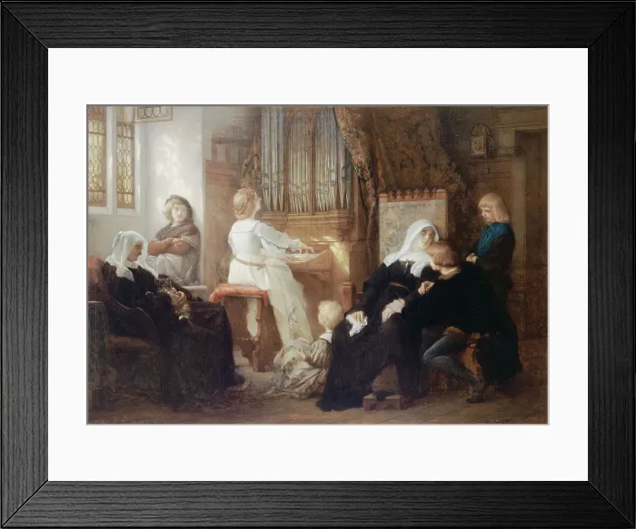 Framed Print : La veuve du maître de chapelle, 1859. Creator: Alexandre Cabanel Framed Print : La veuve du maître de chapelle, 1859. Creator: Alexandre Cabanel