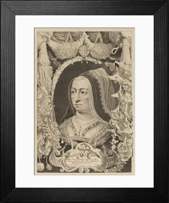 Framed Print : Maria of Burgundy, Empress and Wife of Maximilian I. Creator: Jonas Suyderhoef Framed Print : Maria of Burgundy, Empress and Wife of Maximilian I. Creator: Jonas Suyderhoef