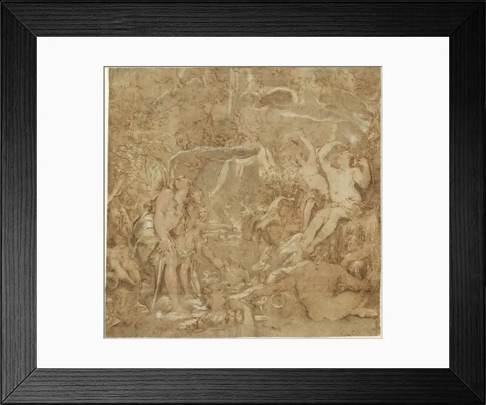 Framed Print : The Daughters of the Po with River Gods, 1591. Creator: Joseph Heintz the Elder Framed Print : The Daughters of the Po with River Gods, 1591. Creator: Joseph Heintz the Elder
