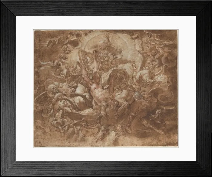 Framed Print : The Fall of Phaeton, c. 1591. Creator: Joseph Heintz the Elder Framed Print : The Fall of Phaeton, c. 1591. Creator: Joseph Heintz the Elder