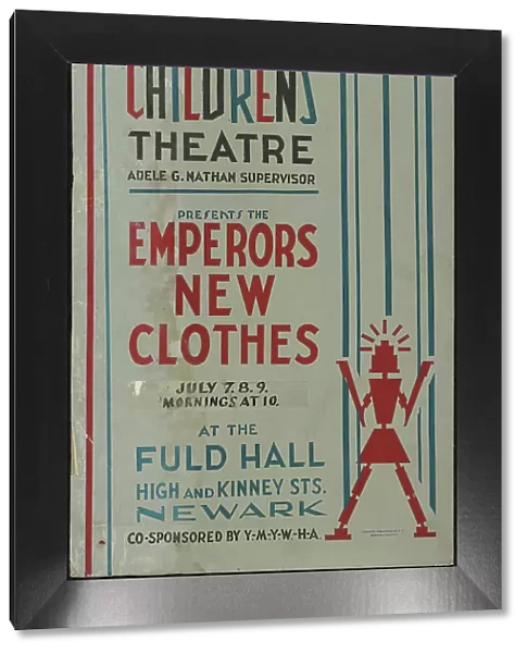The Emperor's New Clothes, Newark, NJ, 1937. Creator: Unknown