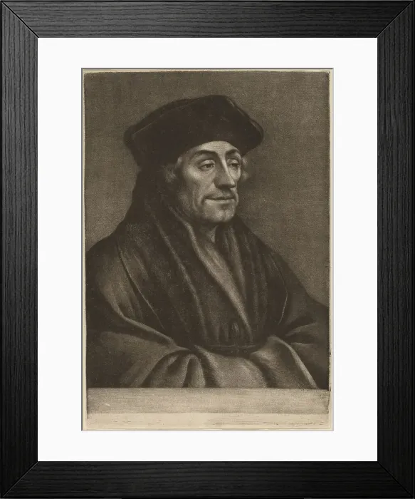 Framed Print : Erasmus. Creator: Wallerant Vaillant Framed Print : Erasmus. Creator: Wallerant Vaillant