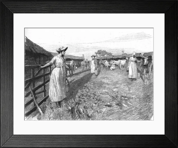 Framed Print : Scene from Tess of the D'Urbervilles, by Thomas Hardy, 1891. Creator: Hubert von Herkomer. Scene from Tess of the D'Urbervilles, by Thomas Hardy, 1891. Creator: Hubert von Herkomer Framed Print : Scene from Tess of the D'Urbervilles, by Thomas Hardy, 1891. Creator: Hubert von Herkomer. Scene from Tess of the D'Urbervilles, by Thomas Hardy, 1891. Creator: Hubert von Herkomer