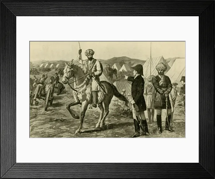 Framed Print : Marquess Wellesley and the Nizam, (1902). Creator: Unknown Framed Print : Marquess Wellesley and the Nizam, (1902). Creator: Unknown