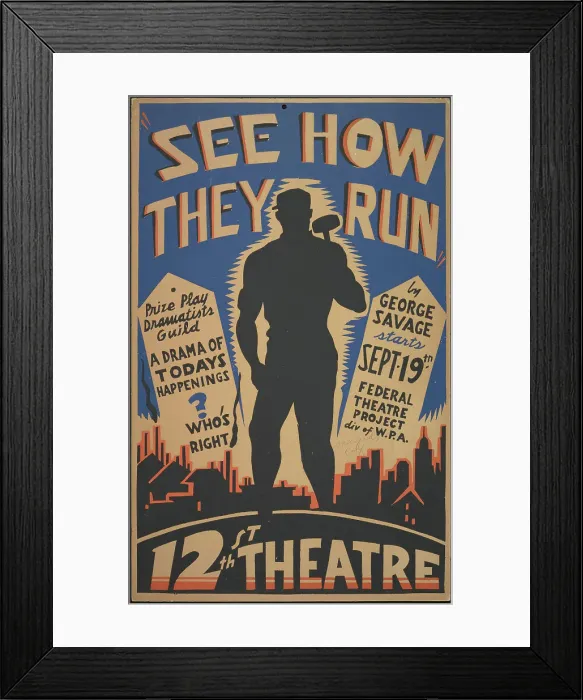 Framed Print : See How They Run, Oakland, CA, 1938. Creator: Unknown Framed Print : See How They Run, Oakland, CA, 1938. Creator: Unknown