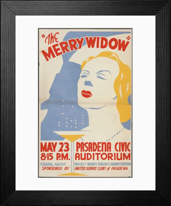 Framed Print : The Merry Widow, Pasadena, CA, [193-]. Creator: Unknown