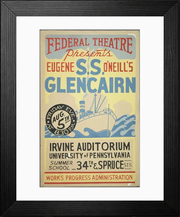 Framed Print : S.S. Glencairn, Philadelphia, [193-]. Creator: Unknown