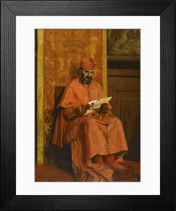 Framed Print : Le Cardinal, 1874. Creator: Jean-Paul Laurens Framed Print : Le Cardinal, 1874. Creator: Jean-Paul Laurens