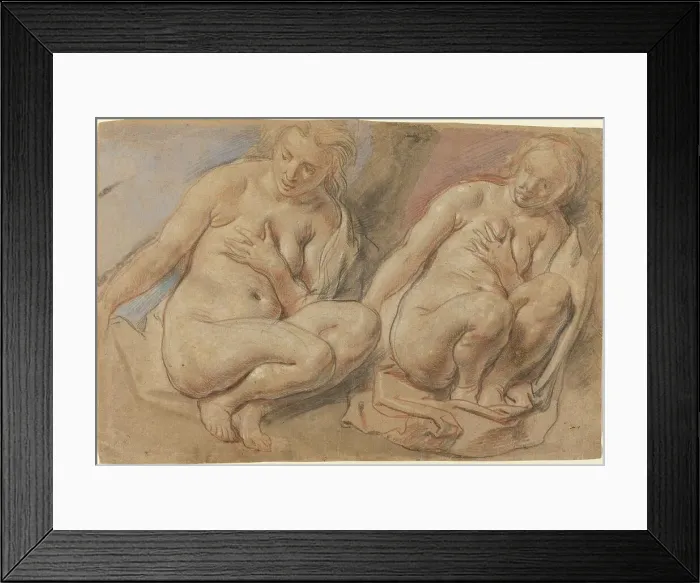 Framed Print : Susannah Crouching, c. 1640 / 1645. Creator: Jacob Jordaens Framed Print : Susannah Crouching, c. 1640 / 1645. Creator: Jacob Jordaens