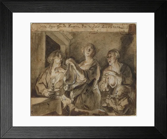 Framed Print : It is good candles which light the way, 1640s. Creator: Jacob Jordaens Framed Print : It is good candles which light the way, 1640s. Creator: Jacob Jordaens