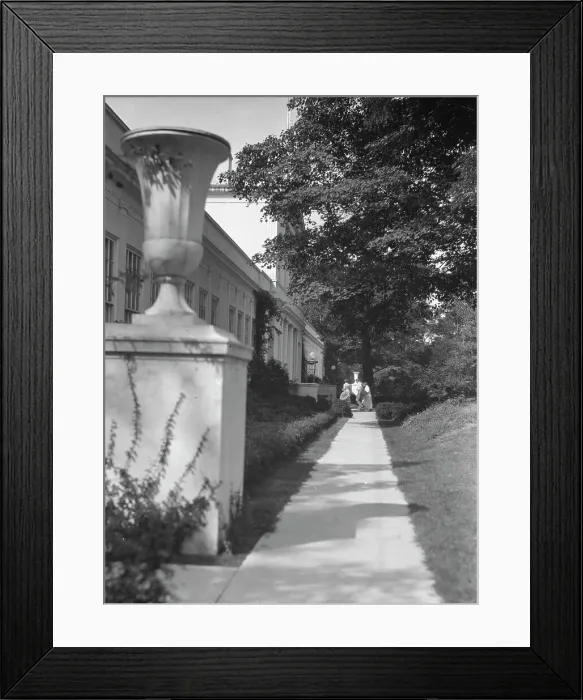 Framed Print : Vanderlip, Frank A. house and school, 1918 Creator: Arnold Genthe Framed Print : Vanderlip, Frank A. house and school, 1918 Creator: Arnold Genthe
