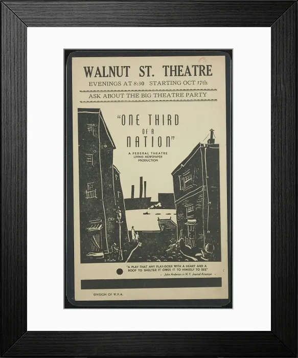 Framed Print : One Third of a Nation, Portland, OR, 1938. Creator: Unknown Framed Print : One Third of a Nation, Portland, OR, 1938. Creator: Unknown