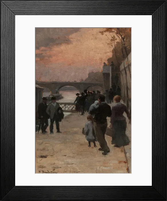 Framed Print : Esquisse pour l'Hôtel de Ville de Paris : Le soir à Paris. 1889. Creator: Paul Albert Baudouin Framed Print : Esquisse pour l'Hôtel de Ville de Paris : Le soir à Paris. 1889. Creator: Paul Albert Baudouin
