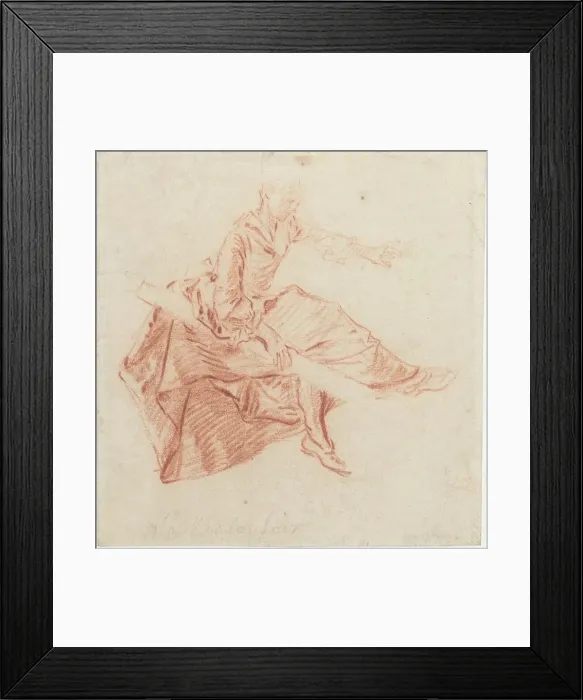 Framed Print : Lady Seated on a See-Saw. Creator: Nicolas Lancret Framed Print : Lady Seated on a See-Saw. Creator: Nicolas Lancret