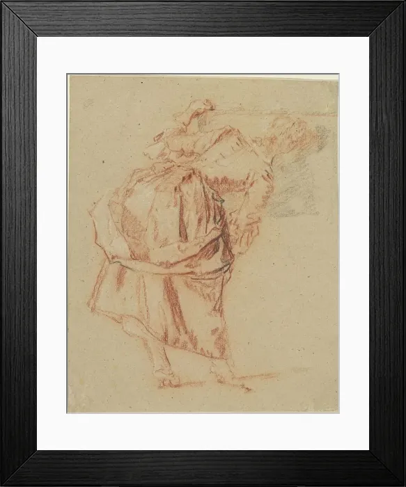 Framed Print : A Young Woman Looking in a Mirror, 1742 / 1743. Creator: Nicolas Lancret Framed Print : A Young Woman Looking in a Mirror, 1742 / 1743. Creator: Nicolas Lancret