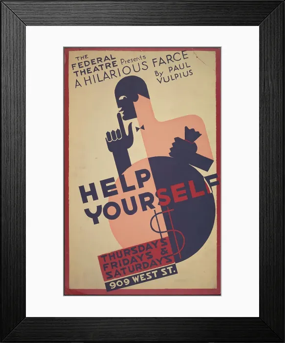 Framed Print : Help Yourself, [193-]. Creator: Unknown