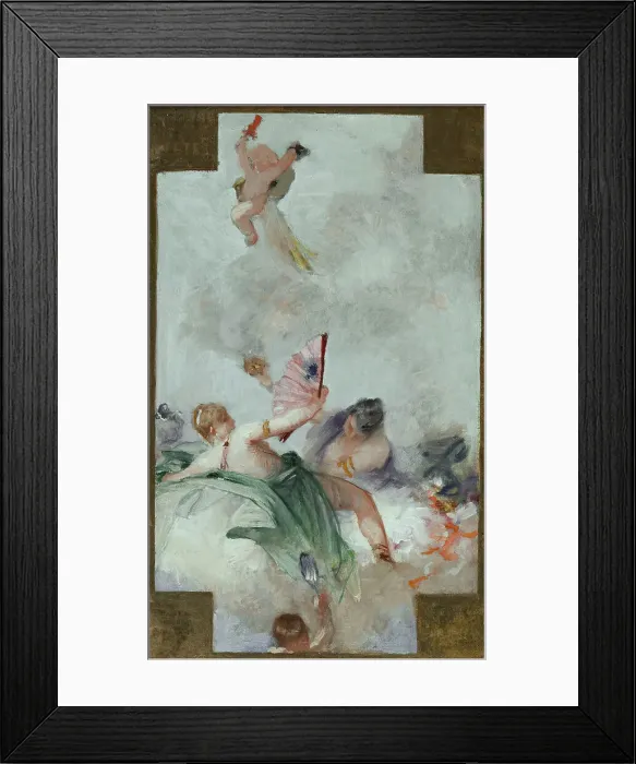 Framed Print : Esquisse pour la salle des Fêtes de l'Hôtel de Ville de Paris : Les Parfums, 1889. Creator: Gabriel Ferrier Framed Print : Esquisse pour la salle des Fêtes de l'Hôtel de Ville de Paris : Les Parfums, 1889. Creator: Gabriel Ferrier