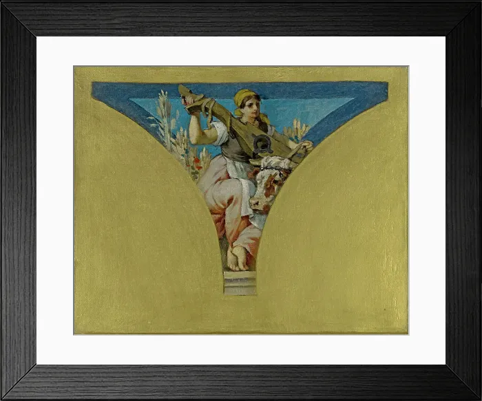 Framed Print : Esquisse pour la salle des Fêtes de l'Hôtel de Ville de Paris : Le Berry, 1891. Creator: François Emile Ehrmann Framed Print : Esquisse pour la salle des Fêtes de l'Hôtel de Ville de Paris : Le Berry, 1891. Creator: François Emile Ehrmann
