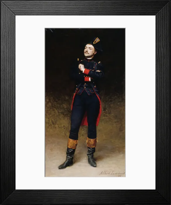 Framed Print : Portrait de l'acteur Léon Marais (1853-1891), dans le rôle de Martial de Thermidor de... 1891. Creator: Albert Antoine Lambert. Portrait de l'acteur Léon Marais (1853-1891) Framed Print : Portrait de l'acteur Léon Marais (1853-1891), dans le rôle de Martial de Thermidor de... 1891. Creator: Albert Antoine Lambert. Portrait de l'acteur Léon Marais (1853-1891)