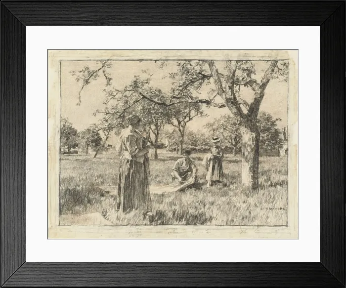 Framed Print : Spring, c. 1880. Creator: Leon-Augustin Lhermitte Framed Print : Spring, c. 1880. Creator: Leon-Augustin Lhermitte