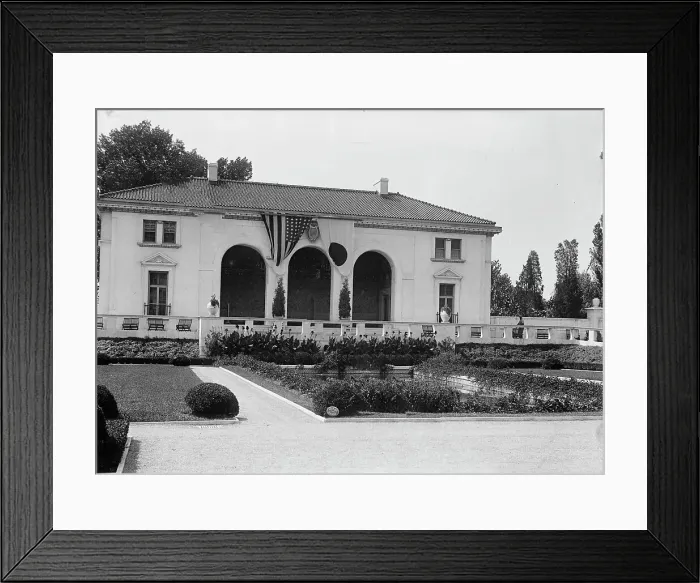Framed Print : Pan American Union Annex, 1917. Creator: Harris & Ewing. Pan American Union Annex, 1917. Creator: Harris & Ewing