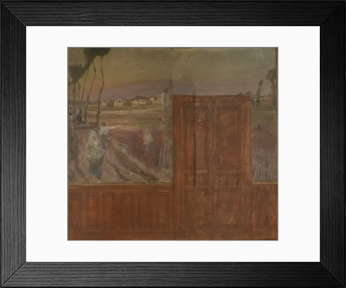 Framed Print : Sketch for the town hall of Créteil, 1898. Creator: Eugene Martial Simas Framed Print : Sketch for the town hall of Créteil, 1898. Creator: Eugene Martial Simas
