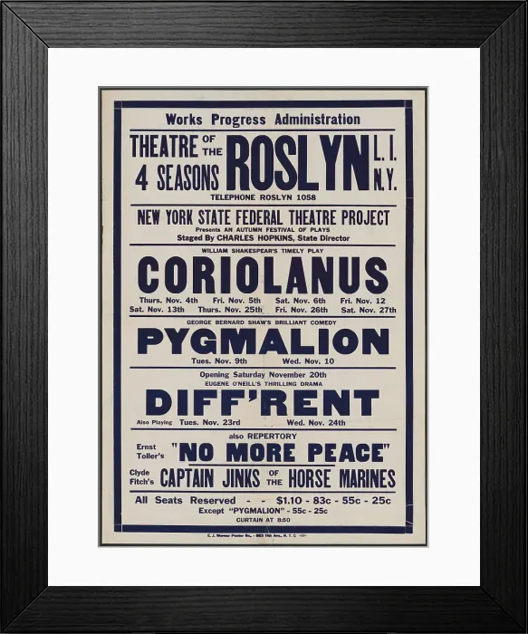Framed Print : Coriolanus, Roslyn, NY, [1930s]. Creator: Unknown