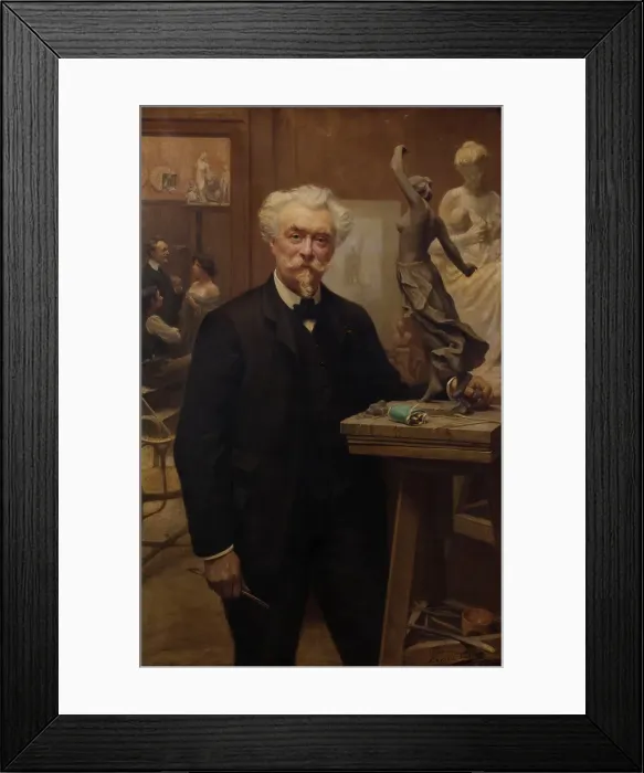 Framed Print : L'atelier du sculpteur Henri Allouard, 1905. Creator: Leon-Maxime Faivre Framed Print : L'atelier du sculpteur Henri Allouard, 1905. Creator: Leon-Maxime Faivre