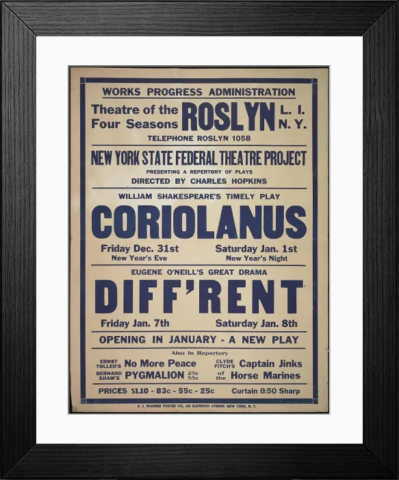 Framed Print : Coriolanus, Roslyn, NY, 1937. Creator: Unknown Framed Print : Coriolanus, Roslyn, NY, 1937. Creator: Unknown