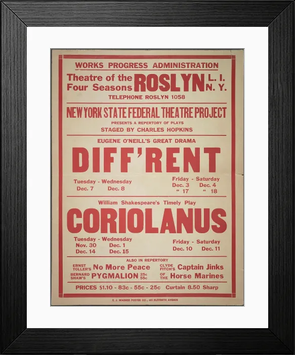 Framed Print : Diff'rent, Roslyn, NY, 1937. Creator: Unknown Framed Print : Diff'rent, Roslyn, NY, 1937. Creator: Unknown