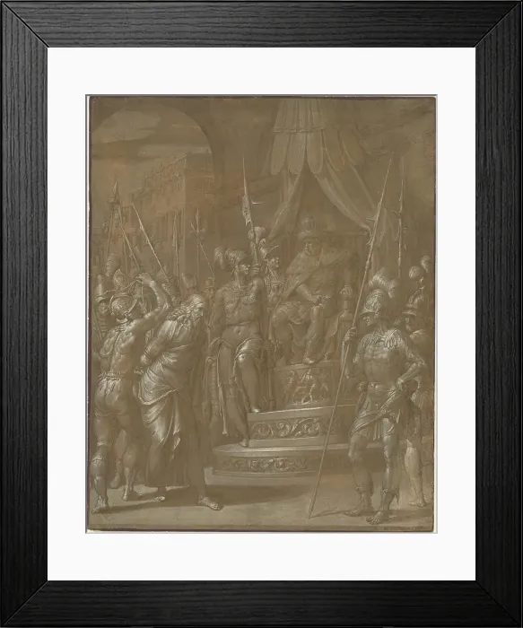 Framed Print : Christ before Herod, c. 1591. Creator: Jacopo Ligozzi Framed Print : Christ before Herod, c. 1591. Creator: Jacopo Ligozzi