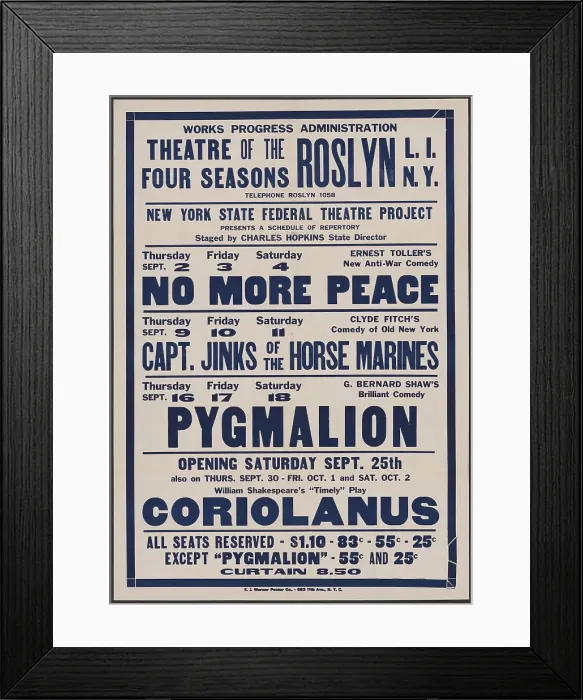 Framed Print : No More Peace 1, Roslyn, NY, 1937. Creator: Unknown Framed Print : No More Peace 1, Roslyn, NY, 1937. Creator: Unknown