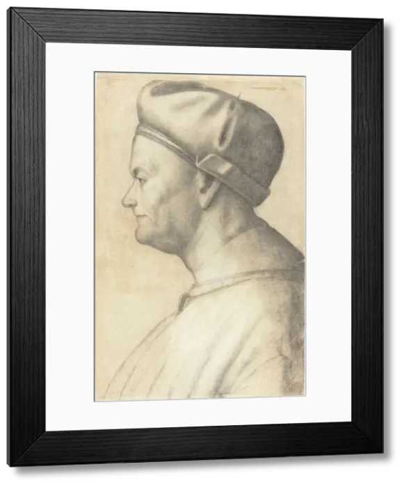Framed Print : Profile of a Man, 1500 / 1520. Creator: Unknown Framed Print : Profile of a Man, 1500 / 1520. Creator: Unknown