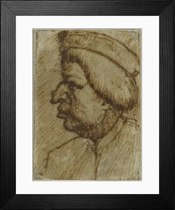 Framed Print : Profile of a Man. Creator: Unknown Framed Print : Profile of a Man. Creator: Unknown