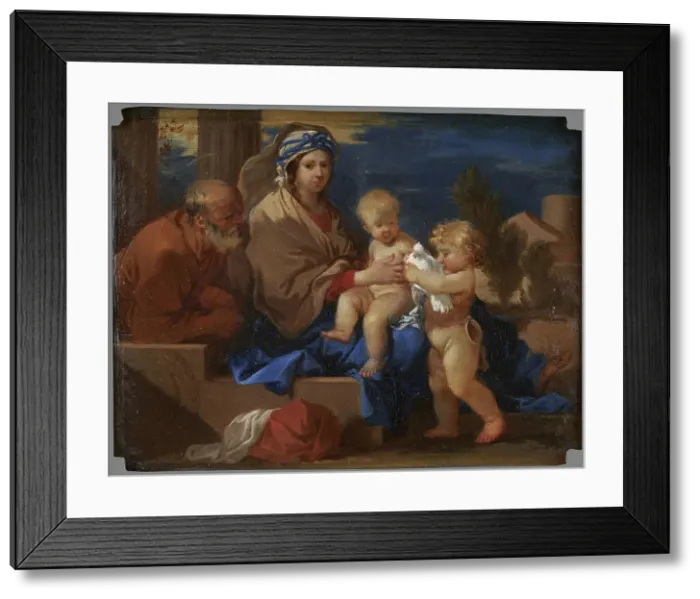 Framed Print : La Sainte Famille, between 1636 and 1671. Creator: Sébastien Bourdon Framed Print : La Sainte Famille, between 1636 and 1671. Creator: Sébastien Bourdon