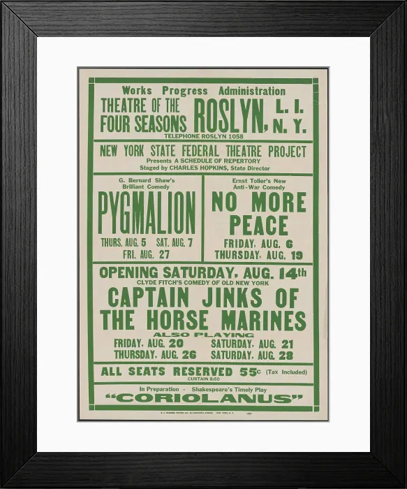 Framed Print : Pygmalion, Roslyn, NY, 1937. Creator: Unknown Framed Print : Pygmalion, Roslyn, NY, 1937. Creator: Unknown