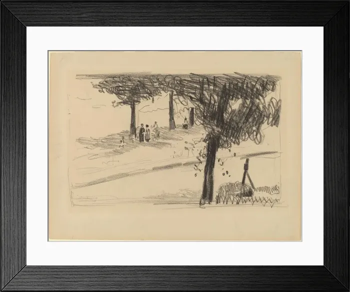 Framed Print : Under the Trees. Creator: George Benjamin Luks