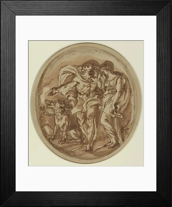 Framed Print : Pluto Bringing Proserpine to the Gates of Hell. Creator: Carlo Maratti Framed Print : Pluto Bringing Proserpine to the Gates of Hell. Creator: Carlo Maratti