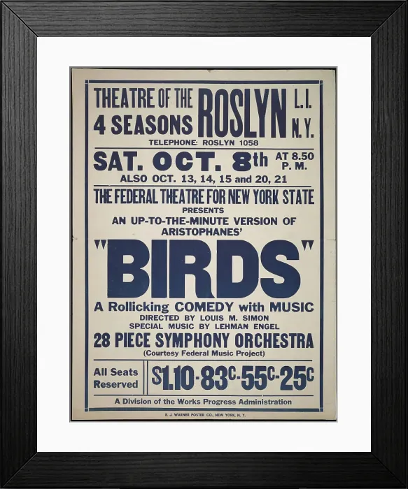 Framed Print : Birds, Roslyn, NY, 1938. Creator: Unknown Framed Print : Birds, Roslyn, NY, 1938. Creator: Unknown