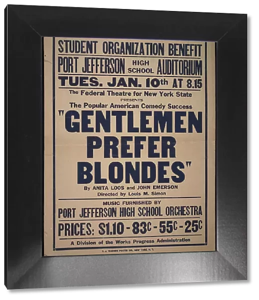Gentlemen Prefer Blondes, Roslyn, NY, 1938. Creator: Unknown