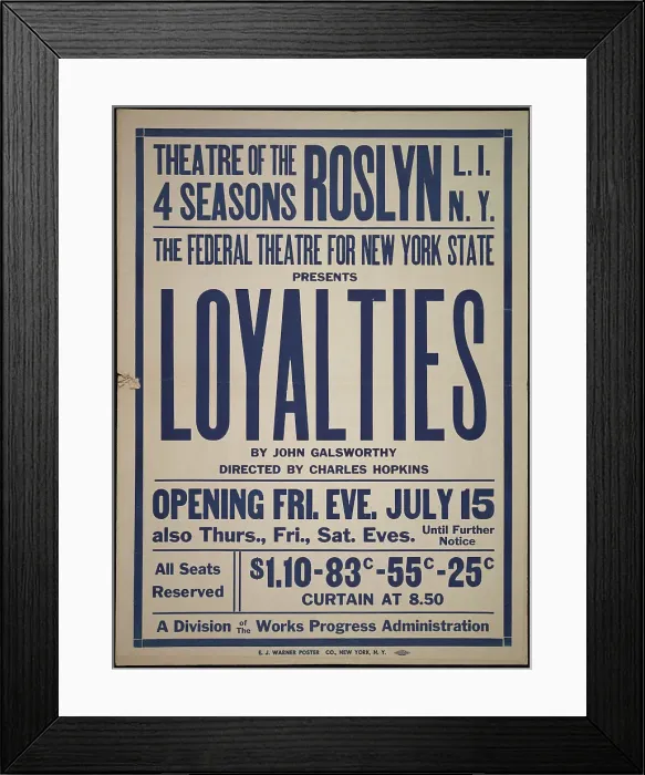 Framed Print : Loyalties, Roslyn, NY, 1938. Creator: Unknown Framed Print : Loyalties, Roslyn, NY, 1938. Creator: Unknown