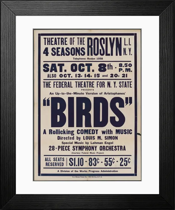 Framed Print : Birds, Roslyn, NY, 1938. Creator: Unknown Framed Print : Birds, Roslyn, NY, 1938. Creator: Unknown