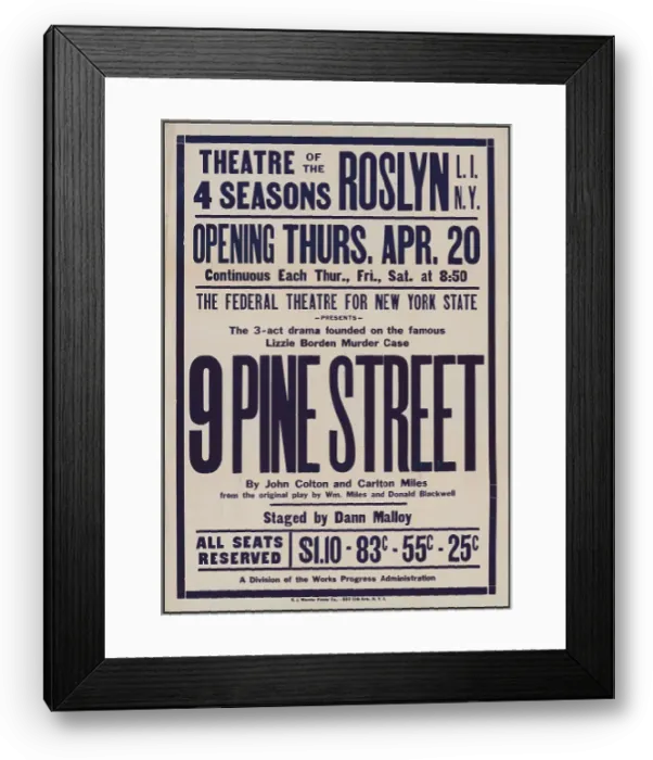 Framed Print : 9 Pine Street, Roslyn, NY, 1939. Creator: Unknown Framed Print : 9 Pine Street, Roslyn, NY, 1939. Creator: Unknown