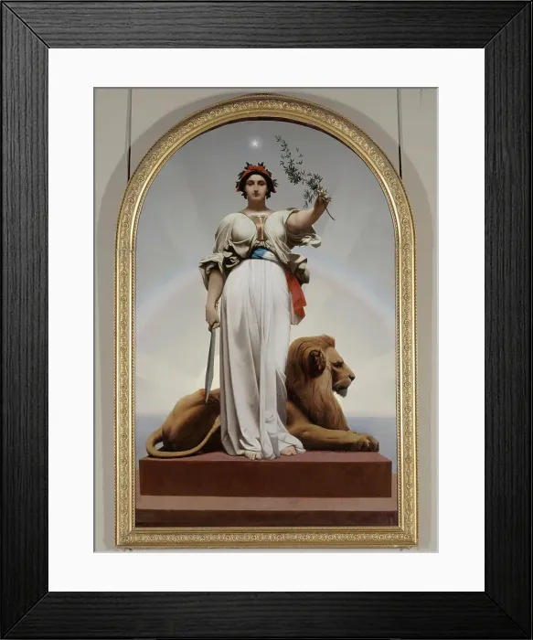 Framed Print : La République, between 1848 and 1849. Creator: Jean-Leon Gerome Framed Print : La République, between 1848 and 1849. Creator: Jean-Leon Gerome