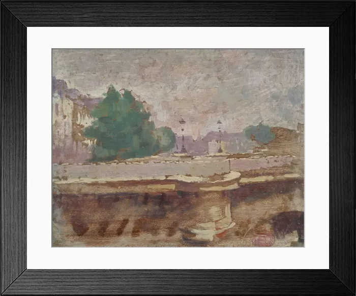 Framed Print : Paris, le pont Neuf, between 1863 and 1932. Creator: Jules Ernest Renoux Framed Print : Paris, le pont Neuf, between 1863 and 1932. Creator: Jules Ernest Renoux