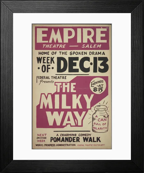 Framed Print : The Milky Way, Salem, MA, [193-]. Creator: Unknown